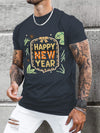 Elevate your style and celebrate the new year in our Plus Size Men's Graphic Print T-Shirt. With its striking design and comfortable fit, this shirt exudes joy and fashion for the modern man. Make a statement and spread positivity with this festive addition to your wardrobe.