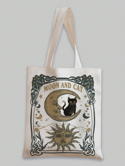 Elevate your style with our Magical Fairycore Sun and Moon Shopper <a href="https://canaryhouze.com/collections/canvas-tote-bags" target="_blank" rel="noopener">Bag</a>! Perfect for back to school, teachers, and bridesmaids, this bag features a whimsical sun and moon design that adds a touch of magic to any outfit. With a spacious interior, it's perfect for carrying all your essentials. Upgrade your look today!