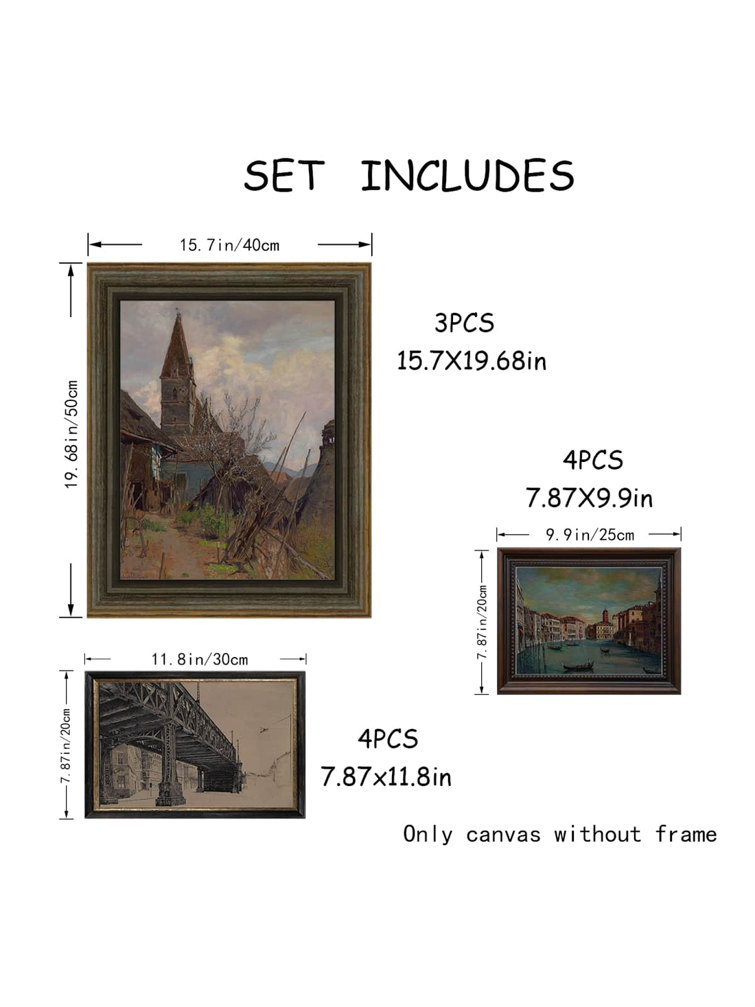 Elevate your modern home decor with this 11-piece set of Vintage European Architecture Canvas Posters. Featuring stunning designs and high-quality canvas material, these posters will add a touch of sophistication to any room. Perfect for architecture enthusiasts and those looking for a unique and elegant addition to their home.
