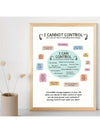 Inspirational Canvas Print: What I Can & Cannot Control