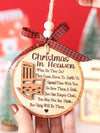 Forever in Our Hearts: Christmas in Heaven Memorial Ornament - A Special Keepsake Gift for Grandma, Grandpa, Mom, and Dad