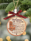 Forever in Our Hearts: Christmas in Heaven Memorial Ornament - A Special Keepsake Gift for Grandma, Grandpa, Mom, and Dad