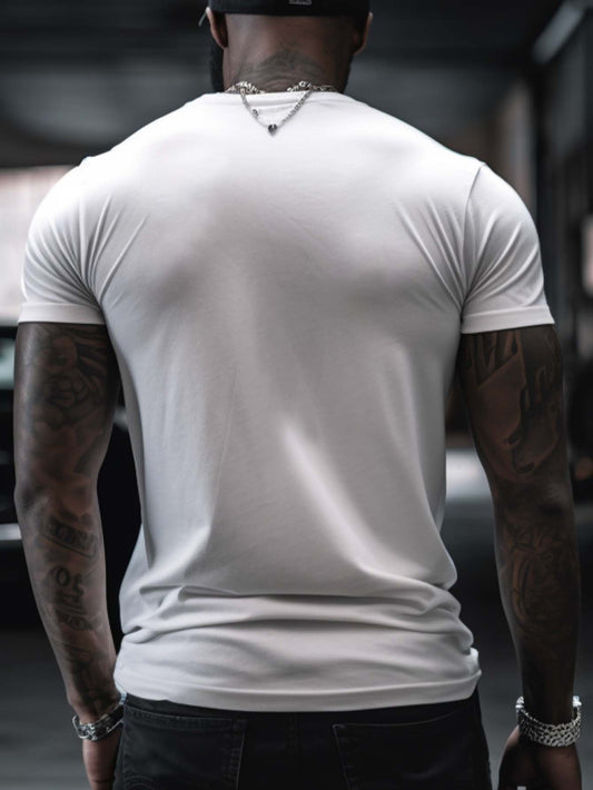 New Year Celebration Vibes: Men's Casual Short Sleeve T-Shirt for a Stylish Summer Look
