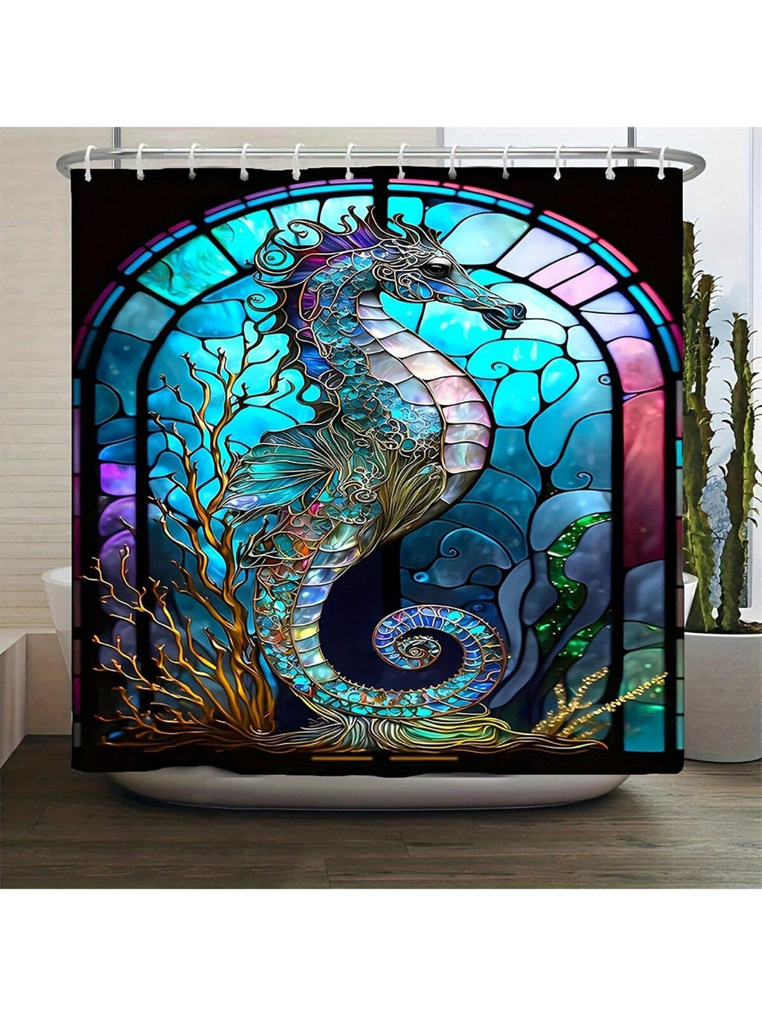 Upgrade your bathroom with our LED Light-Up <a href="https://canaryhouze.com/collections/shower-curtain" target="_blank" rel="noopener">Shower Curtain</a>. Made from waterproof polyester, this curtain features a unique letter printed design that will add a touch of modern style to your space. The built-in LED lights create a soothing ambiance, perfect for unwinding after a long day. Experience the perfect blend of function and style with our illuminated shower curtain.