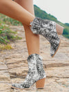Glitzy Cowgirl: Styleloop Retro Western Sequined Cowboy Boots