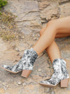 Glitzy Cowgirl: Styleloop Retro Western Sequined Cowboy Boots