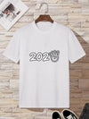 Funny New Year Announcement Patterns: Men's Trendy T-Shirt for Summer Outdoor Fun - Perfect Gift for Men