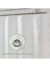 Chic and Water-Resistant Eva Water Cube Shower Curtain - Clear Design with Chemical-Free Lining