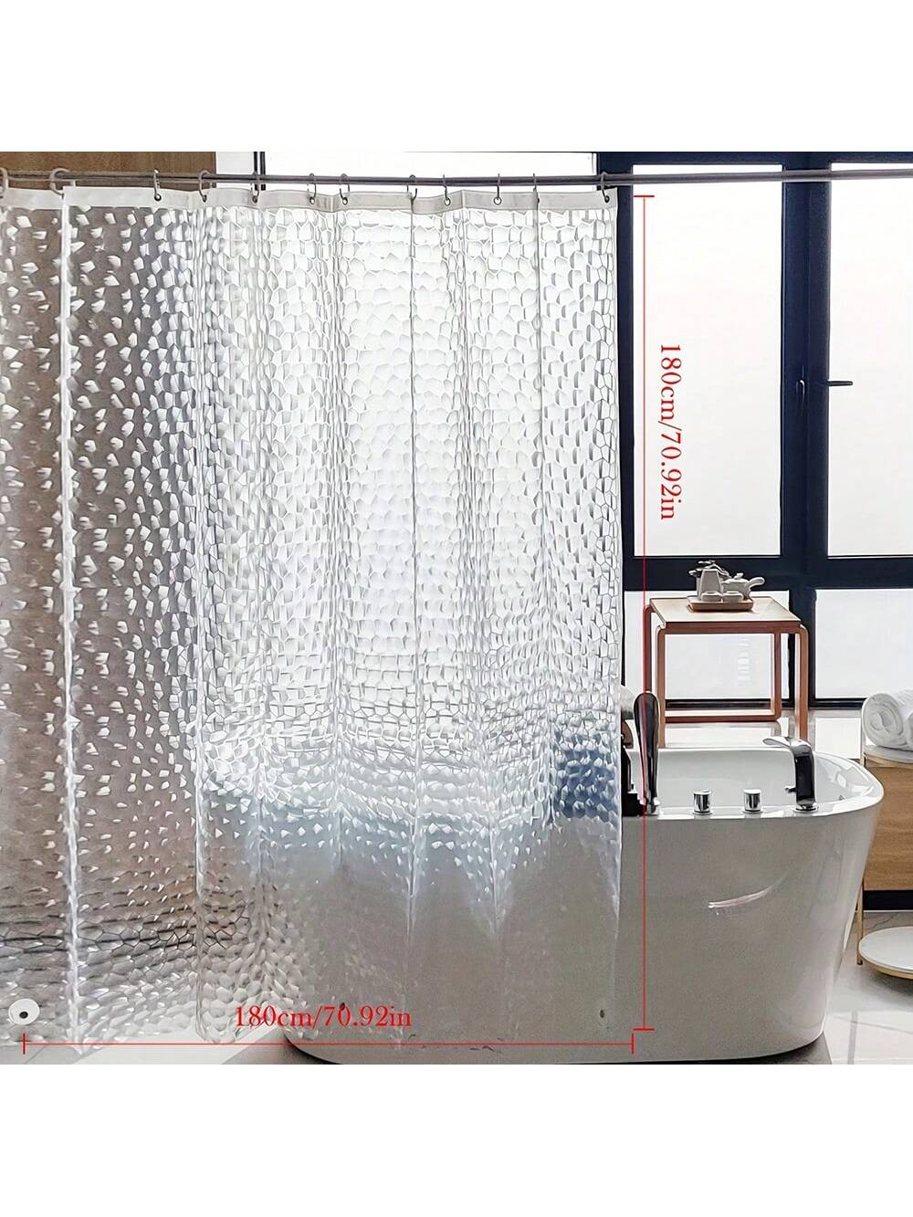 Upgrade your shower experience with our Chic and Water-Resistant Eva Water Cube <a href="https://canaryhouze.com/collections/shower-curtain" target="_blank" rel="noopener">Shower Curtain</a>. Its clear design adds a touch of elegance, while the chemical-free lining ensures a healthier and eco-friendly environment. Enjoy a worry-free and stylish shower with this must-have addition to your bathroom decor.