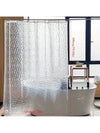 Chic and Water-Resistant Eva Water Cube Shower Curtain - Clear Design with Chemical-Free Lining