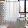 Chic and Water-Resistant Eva Water Cube Shower Curtain - Clear Design with Chemical-Free Lining