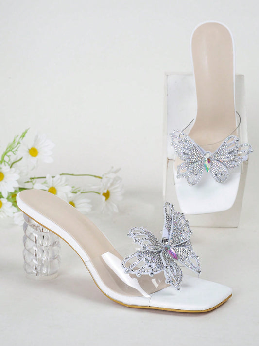 Rhinestone Butterfly High Heel Sandals: A Chic and Unique Choice for Fashion-Forward Women