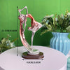 Delicate Dance Girl Resin Statue: Elegant Art and Craft for Home and Office Decor