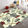 Vintage Colorful Golden Pattern Area Rug: Enhance Your Living Space with Style and Comfort