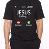 Jesus Calling: Casual and Trendy Men's Funny Print T-Shirt for Summer Holiday and Hip Hop Style Enthusiasts