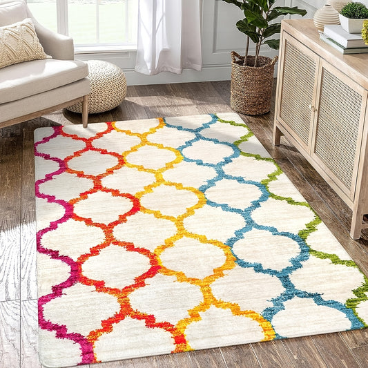 This 47*63in Vibrant Stripe Flannel Kitchen Rug is perfect for bringing a splash of color, style, and comfort to your living space. Its soft and durable fabric makes it ideal for a variety of home floors. Its vibrant stripes add personality and sophistication to any room.