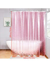 Pretty in Pink: Irregular Shape Transparent Shower Curtain - Multiple Sizes Available