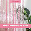 Pretty in Pink: Irregular Shape Transparent Shower Curtain - Multiple Sizes Available