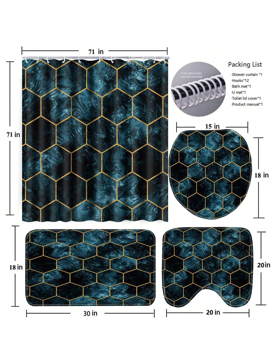 Create a tranquil bathroom oasis with our Black and White Bathroom Bliss <a href="https://canaryhouze.com/collections/shower-curtain" target="_blank" rel="noopener">shower curtain</a> set. Made with high-quality materials, this set includes a durable shower curtain and matching rugs to add style and comfort to your bathroom. Transform your space into a relaxing retreat with this elegant and timeless set.