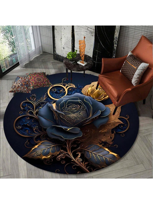 Add a delicate touch of elegance to your home decor with the Charming Rose Flower Round Carpet. With its charming rose design, this carpet adds a unique and sophisticated look to any room. Made from high-quality materials, it is both durable and stylish. Perfect for adding a touch of beauty to your living space.