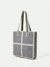 Grey Double Handle Women's Tote Bag - A Stylish Essential for Every Vcay