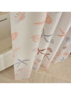 Starfish Splash: Waterproof and Mildew-Proof Shower Curtain with Metal Grommets