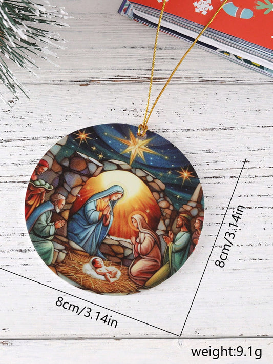 Meaningful Christmas: Nativity Ornament for Holiday Decorating and Christian Gift-Giving