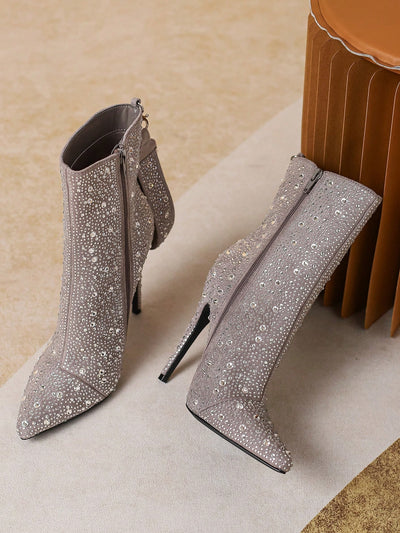 Sparkle and Shine: Rhinestone Fashion Boots for Women