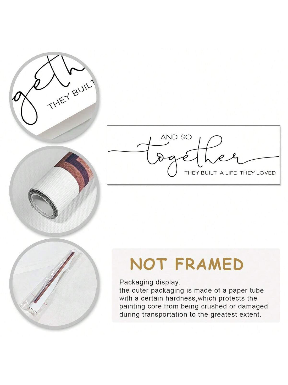 This Modern Art Canvas Poster is the perfect addition to your fall decor. Featuring the inspiring quote 'So Together They Built A Life They Loved', it adds a touch of warmth and love to any room. Made with high-quality canvas, this poster is a beautiful and meaningful way to decorate your home.