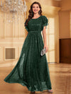 Belle of the Ball: Elegant and Gorgeous Cocktail Dress Adorned with Ruffles