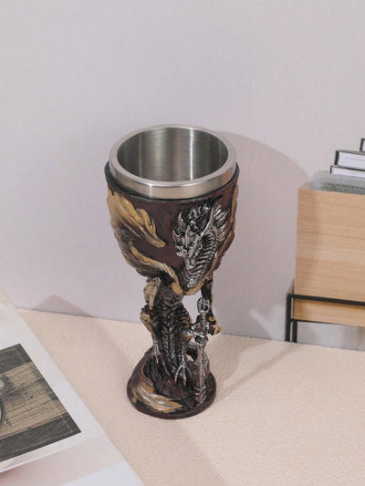 Medieval Dragon Sword Cup: Gothic Wine Goblet for Bars, Clubs, and Restaurants