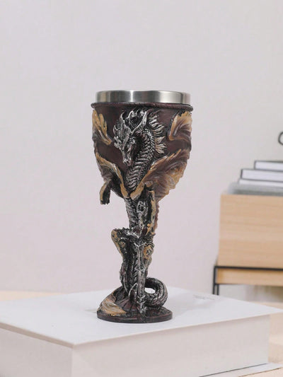 Medieval Dragon Sword Cup: Gothic Wine Goblet for Bars, Clubs, and Restaurants