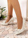 Elegant Butterfly Knot High-heeled Shoes: A New Design for Stylish Women who Love Party-Ready Footwear