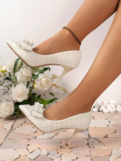 Elegant Butterfly Knot High-heeled Shoes: A New Design for Stylish Women who Love Party-Ready Footwear