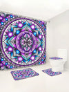 Bohemian Bliss Bathroom Set: Shower Curtain, Bath Mat, Toilet Cover