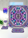 Bohemian Bliss Bathroom Set: Shower Curtain, Bath Mat, Toilet Cover