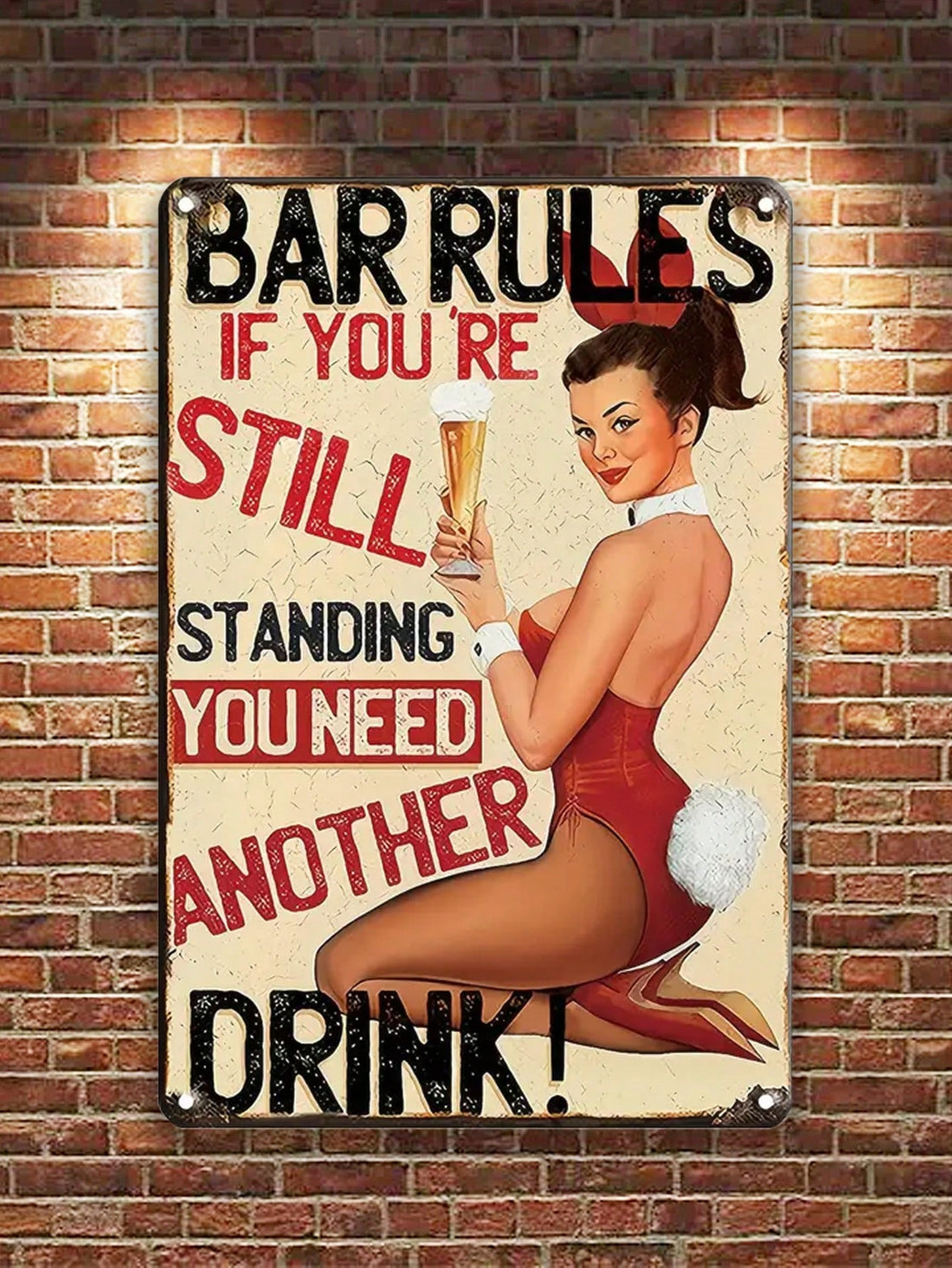 Expertly crafted, this Vintage Tin Sign is a must-have for vintage lovers. The <a href="https://canaryhouze.com/collections/metal-arts" target="_blank" rel="noopener">funny metal</a> wall art adds a touch of humor to any space, making it perfect for bars and coffee shops. Its vintage charm is sure to catch the eye of any passerby.