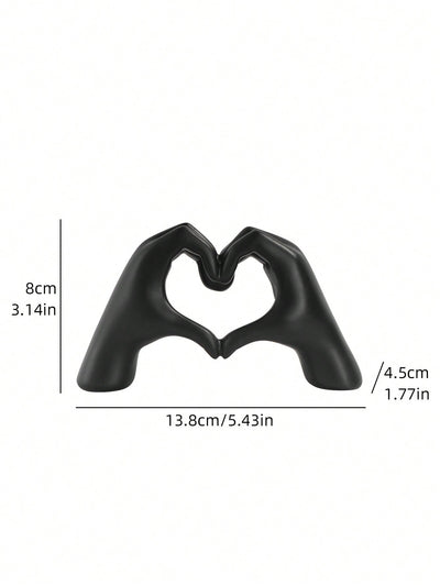 Resin Hand Gesture Heart Shape Ornament: Spread Love with Style