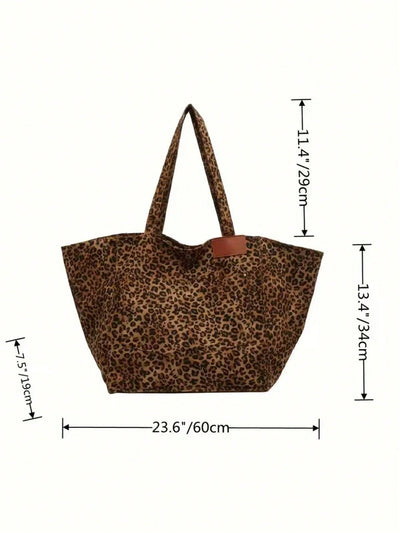 Chic Leopard Print Tote Bag: The Ultimate Commuting Companion