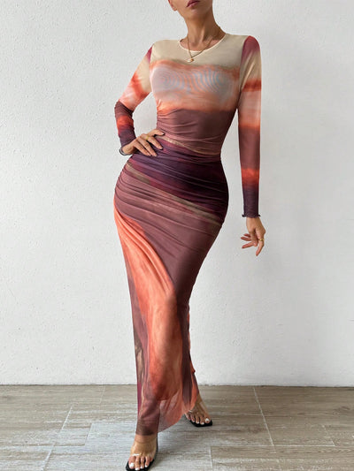 Luxe Tie-Dye Long Sleeve Dress: Your New Favorite Wardrobe Staple