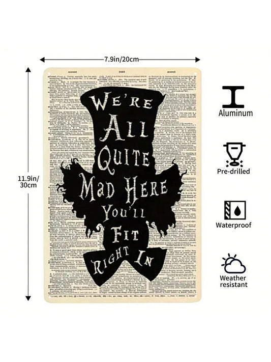 Transform your home into a whimsical wonderland with our Imagination Inspired Metal Aluminum Sign. Featuring a vintage Alice In Wonderland art print, this high quality sign is the perfect addition to any <a href="https://canaryhouze.com/collections/metal-arts" target="_blank" rel="noopener">home decor</a>. Let your imagination run wild as you decorate your space with this unique and charming piece.