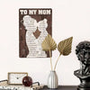 To My Mom Vintage Metal Tin Sign: A Thoughtful Gift from Daughter