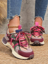 Retro Chic Patchwork Sneakers: Stylish Athletic Shoes for Spring and Autumn