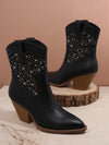 Step into Style: Sparkling Rhinestone Women's Ankle Boots