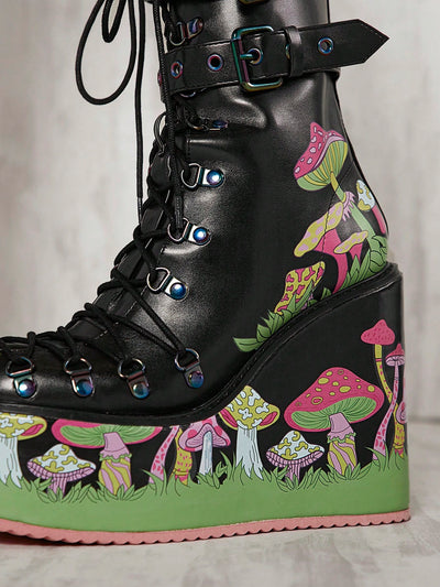 Mushroom Magic: Women's Fashion Boots