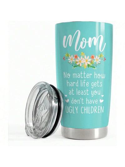 20oz Insulated Mom Tumbler - Perfect Gift for Mom from Son or Daughter - Great Christmas & Mother's Day Present - Awesome Tumbler Gift Idea