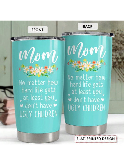 20oz Insulated Mom Tumbler - Perfect Gift for Mom from Son or Daughter - Great Christmas & Mother's Day Present - Awesome Tumbler Gift Idea