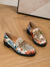 Colorful Mesh Flats with Mixed Metal Buckle