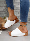 Step up your fashion game with our Stylish Summer Platform Wedge <a href="https://canaryhouze.com/collections/women-canvas-shoes" target="_blank" rel="noopener">Sandals</a>. Elevate your style with these black and white slip-ons that will add a touch of sophistication to any summer outfit. With their comfortable platform wedge design, you'll look and feel effortlessly chic.