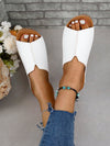 Stylish Summer Platform Wedge Sandals: Elevate Your Style with Black & White Slip-Ons